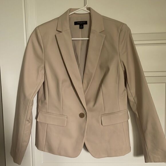 Ann Taylor Natural Camel Single Button Jacket - Picture 2 of 6